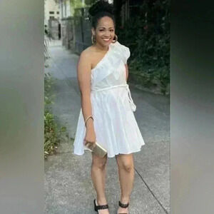 Rhode by Target  One shoulder 💯 Cotton mini dress. Ladies size L